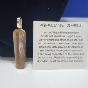 Vintage Abalone Shell Pendant for Emotional Healing